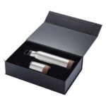 Almelo – Hans Larsen Insulated Flask & Tumbler Set – Silver - Corporate Gifts Dubai UAE | TFS Gifts