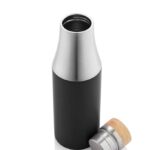 BREDA Vacuum Bottle With Bamboo Lid Black 1