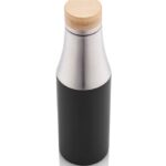 BREDA Vacuum Bottle With Bamboo Lid Black