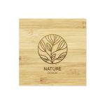 Branding Bamboo Tea Coasters with Case COA 03