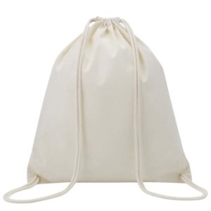 CT 401 Natural Eco neutral Cotton Draw String Bags Natural