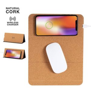 DEBNO Giftology Cork Mouse Pad with 15W Wi