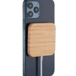 DOMITZ 15W Square Bamboo Magsafe Wireless Charger