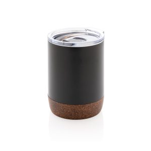 DWHL 508 GOUDA Hans Larsen Vacuum Mug With Cork Base Black