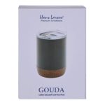 GOUDA Hans Larsen Vacuum Mug With Cork Base Black