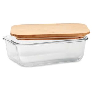 Glass Lunch Box with Bamboo Lid LUN GLB 02