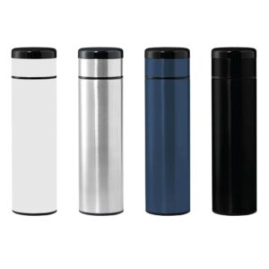 KOVEL Giftology Double Walled Insulated Flask with Temperature Lid Navy Blue 1