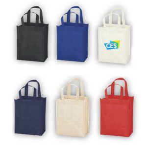 Non Woven Shopping Bag Vertical Navy Blue