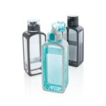 SQUARED Lockable Leak Proof Tritan Water Bottle Transparent 2