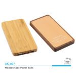 AK 37 WOODEN CASE POWER BANK