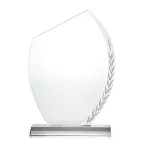 Crystal Awards with Engraved Leaf Design CR 44 Main