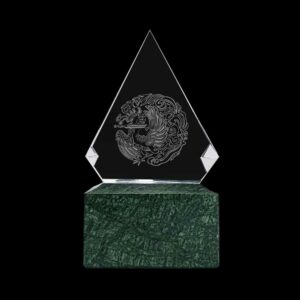 Diamond Shaped Crystal Awards Printing CR 50