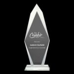Flame Shape Crystal Awards Printing CR 40