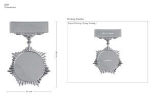 Unique Medal Printing with Logo
