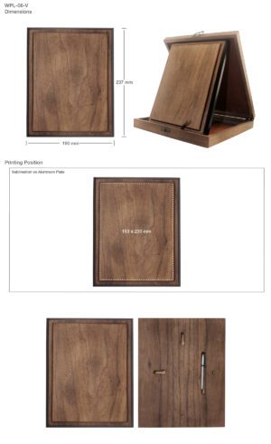 Vertical Wooden Plaque with Box