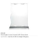 Rectangle Crystal Awards CR 43