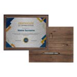 Sample Wooden Plaque with Box WPL 06 H