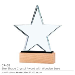 Star Shape Crystal Awards CR 55