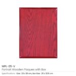 Wooden Plaques WPL 05 V