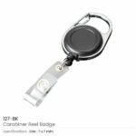 Carabiner Reel Badges 127 Bk 600×600 - Corporate Gifts Dubai UAE | TFS Gifts