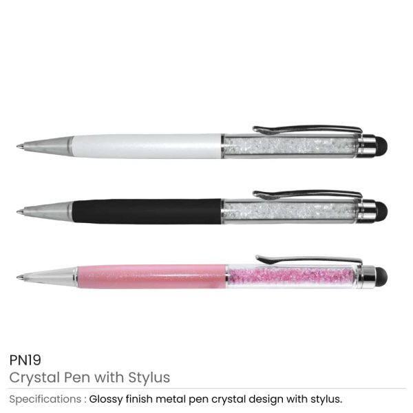 Crystal Pens With Stylus The Fab Store