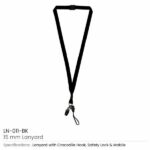 Lanyard with Clip and Mobile Holders LN 011 BK 600x600 1