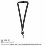Lanyard with Reel Badge and Safety Lock LN 008 BK 600x600 1