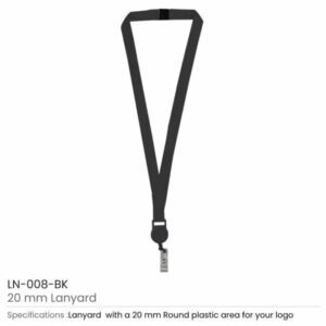 Lanyard with Reel Badge and Safety Lock LN 008 BK 600x600 1