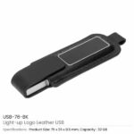 Light Up Logo Leather USB 76 BK 600x600 1