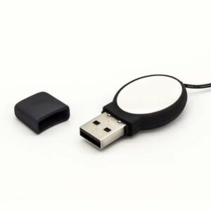 Oval Black Rubberized USB 3 main t 600x600 1