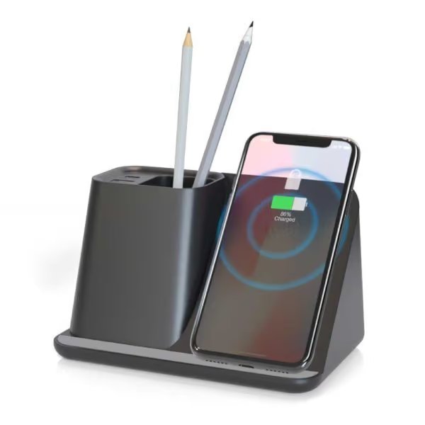 Multifunction Pen Holder With Wireless Charging The Fab Store