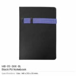 Black PU Notebooks MB 05 BKK BL 600x600 1