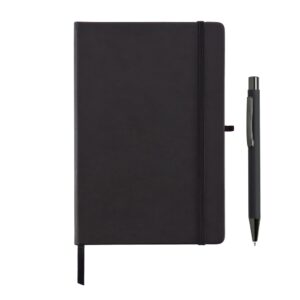 GSGL 5135 BORNA Giftology A5 Hard Cover Notebook and Pen Set Black