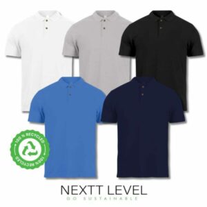 NEXTT LEVEL Recycled Polo T Shirts Blank 600x600 1