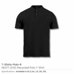 NEXTT LEVEL Recycled Polo T Shirts Polo R Black 600x600 1