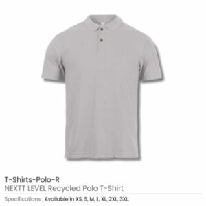 NEXTT LEVEL Recycled Polo T Shirts Polo R Grey 600x600 1