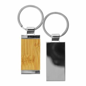 Rectangular Bamboo and Metal Keychains KH 10 BM Blank 600x600 1