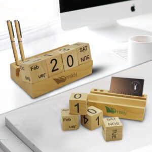 bamboo desk calendar