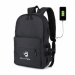 black stylish backpack with usb charging point 600x600 1