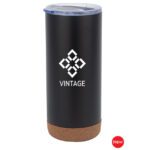 stainless steel tumbler with cork base 2