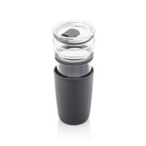 CERRA Hans Larsen Recycled Sleeve Glass Tumbler Black 2