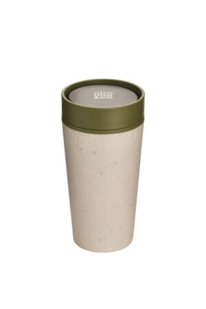 Circular Cup 12oz Cream Honest Green 1