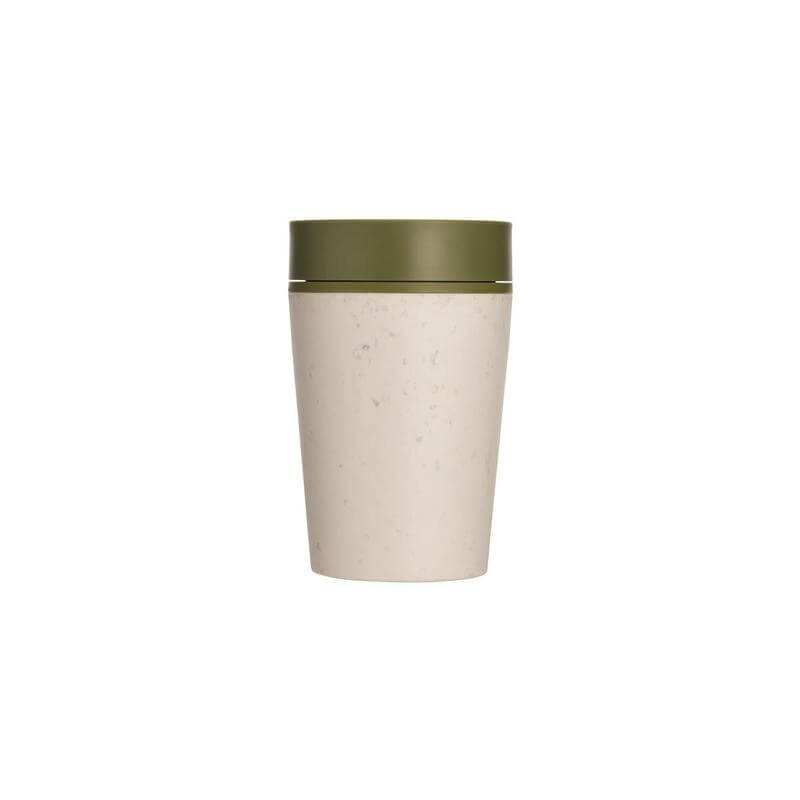 Circular Cup 8oz Cream & Honest Green (2) Circular Cup 8Oz Cream & Honest Green (2) - Corporate Gifts Dubai UAE | TFS Gifts