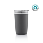 DWHL 3158 CERRA Hans Larsen Premium Glass Tumbler with Recycled Protective Sleeve Black