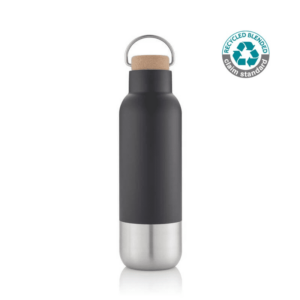 DWHL 3160 AVERSA Hans Larsen RCS Recycled Stainless Steel Insulated Water Bottle Black