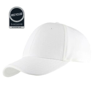 HWSN 501 TITAN Santhome Recycled 6 Panel Adjustable Cap White