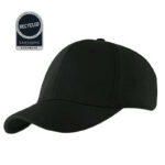 HWSN 502 TITAN Santhome Recycled 6 Panel Adjustable Cap Black