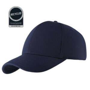 HWSN 503 TITAN Santhome Recycled 6 Panel Adjustable Cap Navy Blue 1