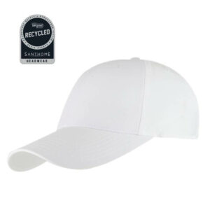 HWSN 517 ULTRA Santhome RPET 6 Panel DryNCool® Sport Cap White