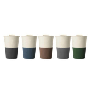 MALTA Wheat Straw Cup with Silicone Sleeve Green